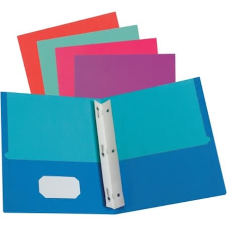Teachers Aid Twisted Twin Portfolios with Fasteners, Assorted Color TE2656338